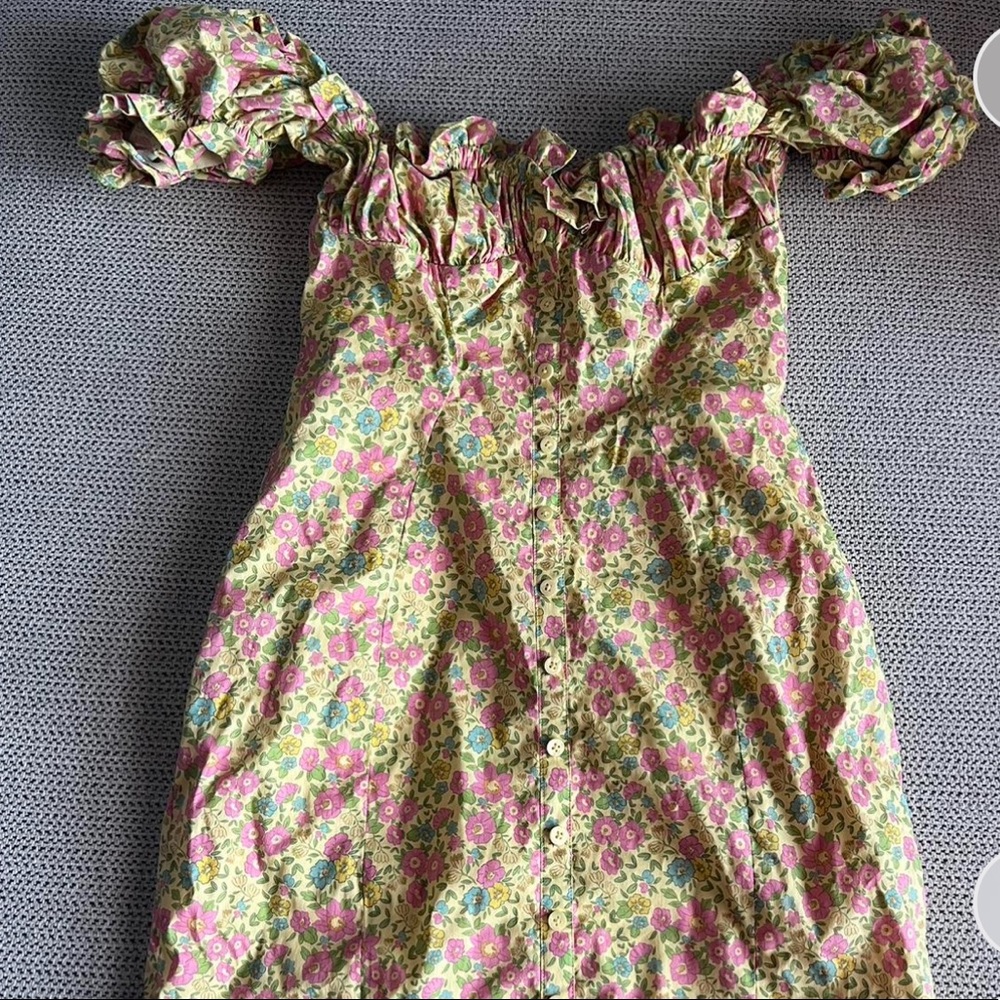 House of cb dress floral small worn once